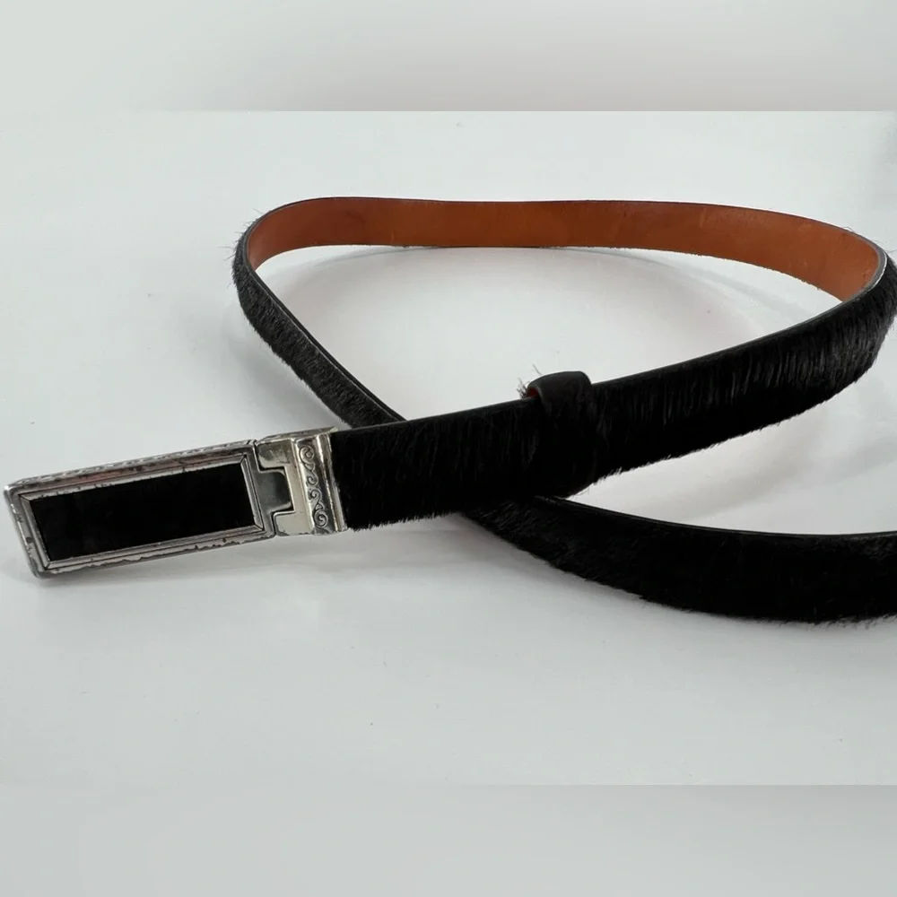 Vintage Brighton Skinny Calf Hair Belt‎ ML/32